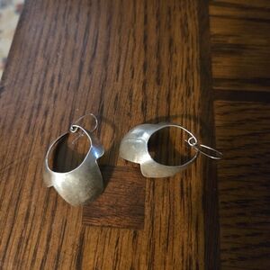 Unusual Silver Earrings Stamped 925